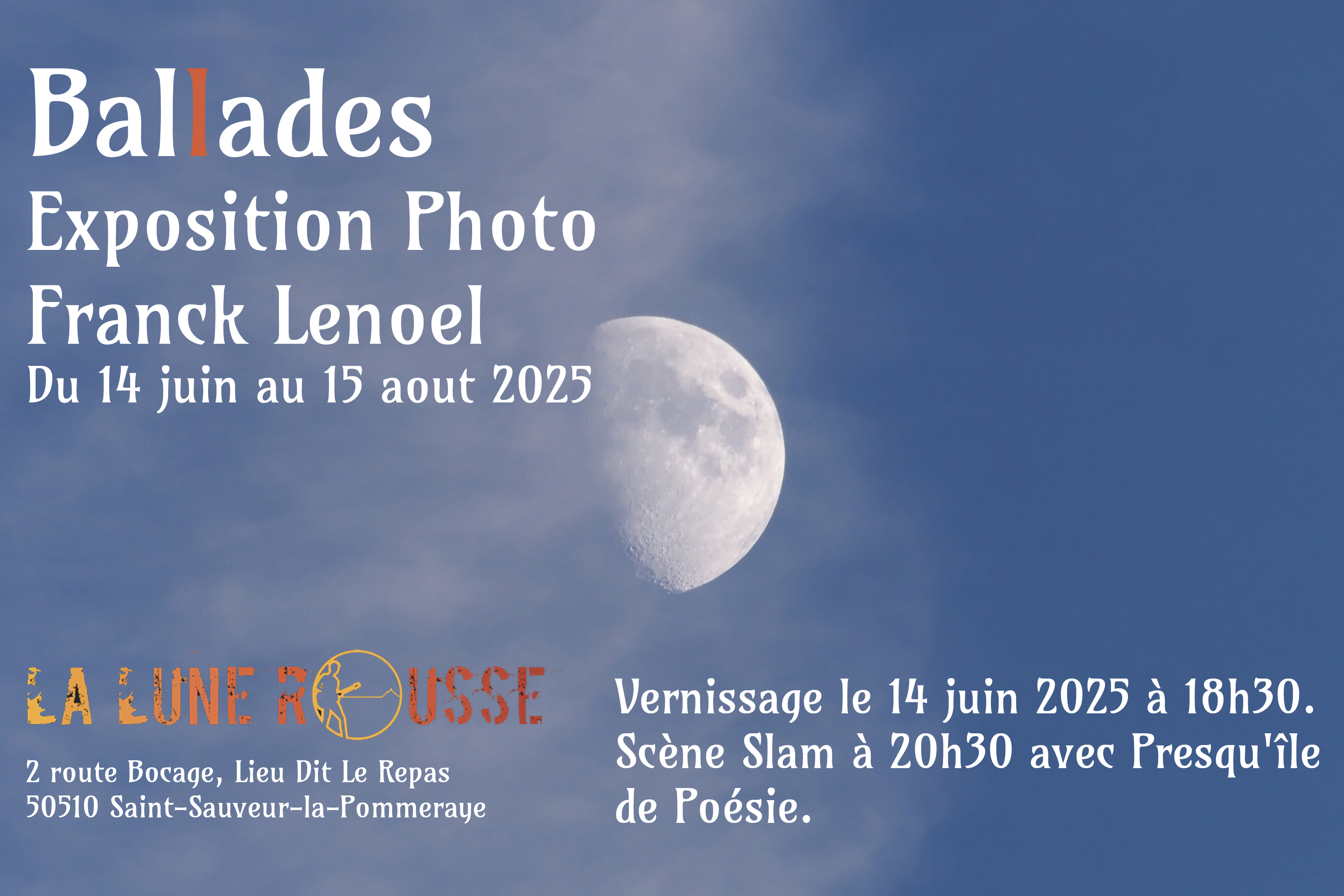 Exposition de photos de Frank Lenoel à la Lune Rousse