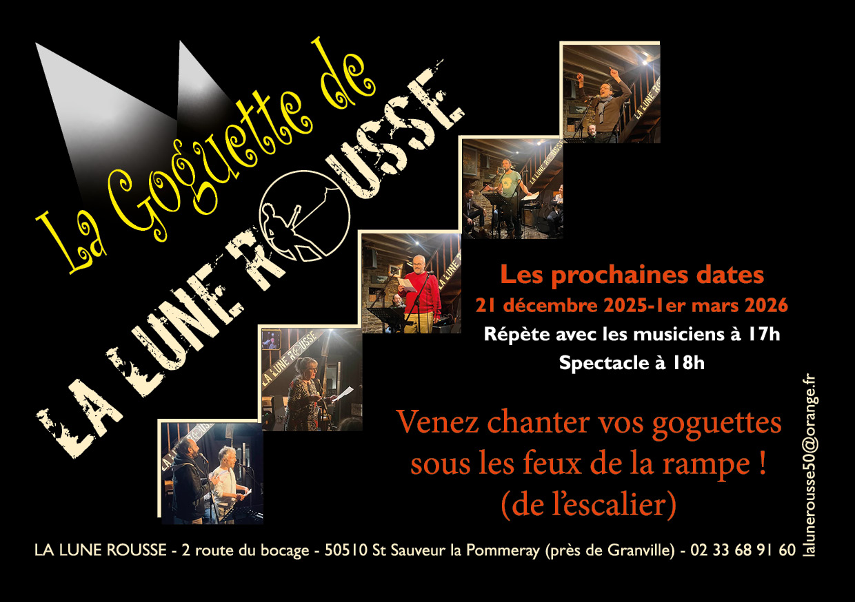 Soirée goguette à la Lune Rousse