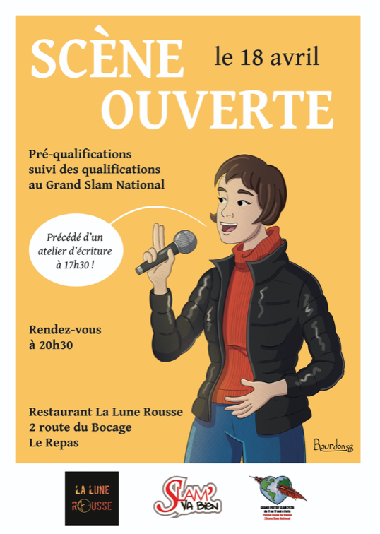 Soirée slam à la Lune Rousse